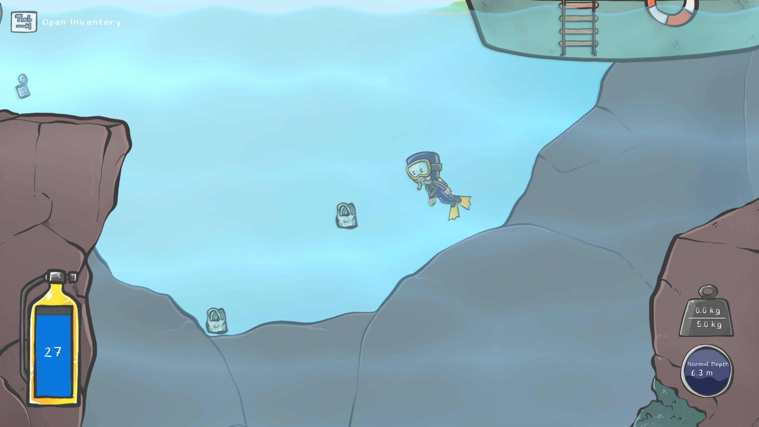 Pollucean Benutzeroberfläche